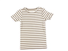 Name It mocha meringue striped top